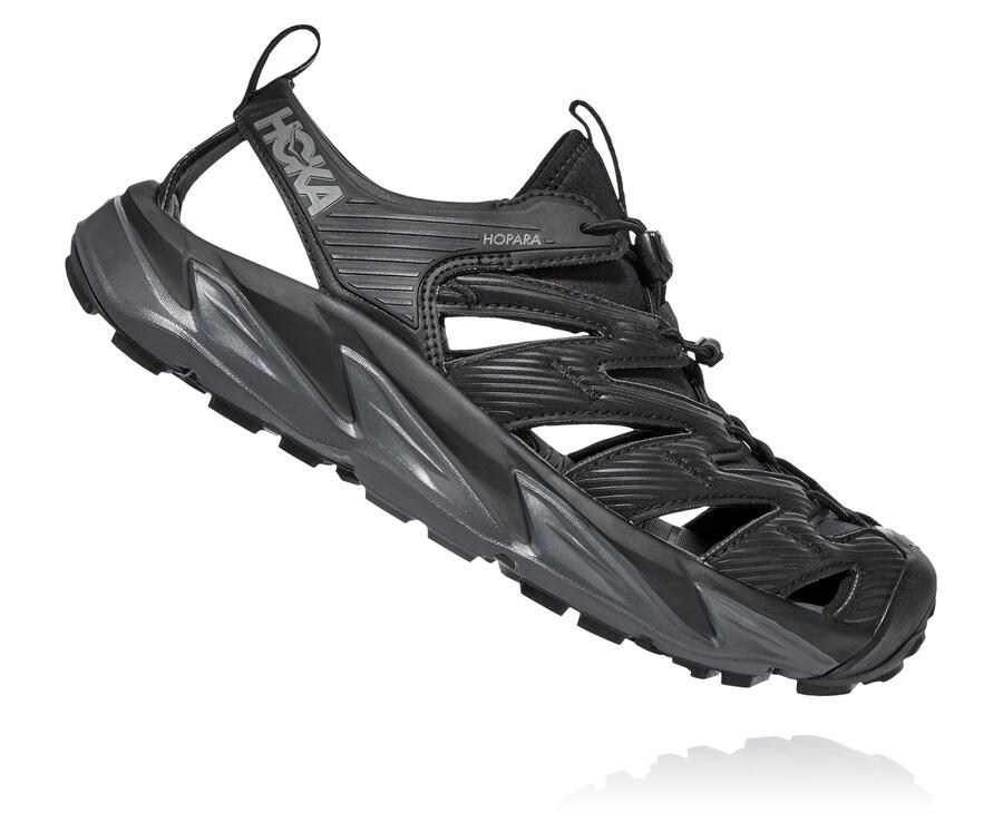 Sandalias Hoka One One Hombre - Hopara - Negras - NBX415329